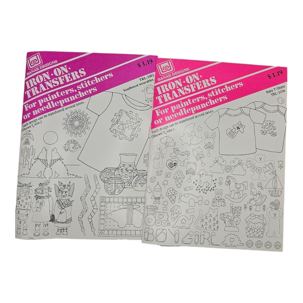 Banar 1990s Iron On Transfer Patterns in Southwest Design & Baby T-shirt Designs